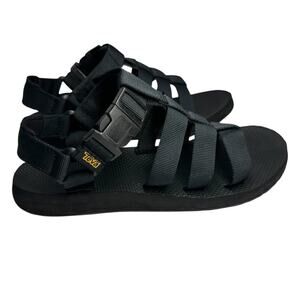Teva Hiking Sandals Dorado Black Strappy Womens Sz 8 Adjustable 1106854